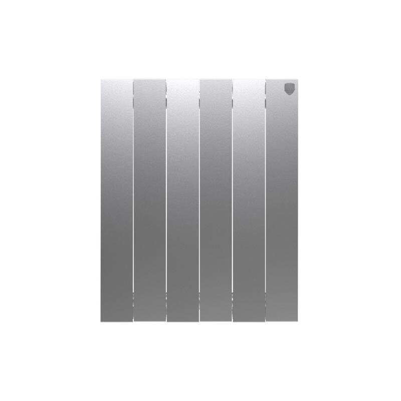 Радиатор биметаллический Royal Thermo PianoForte Silver Satin 500 мм, 10 секций, серебристый