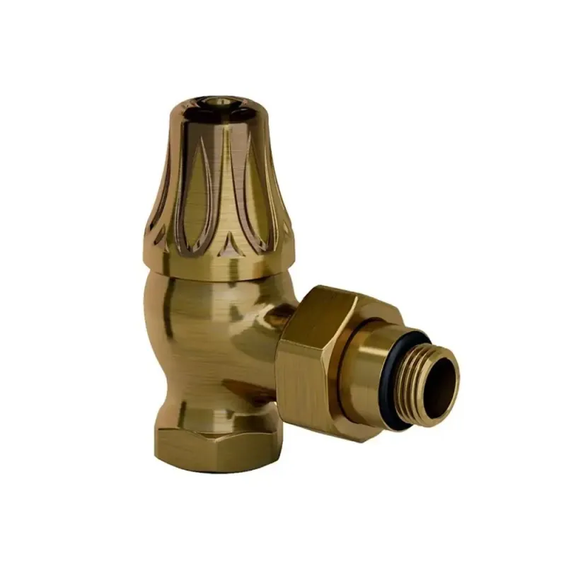 Запорный клапан SR Rubinetterie угловой серия Floral Old Style 1/2, цвет бронза