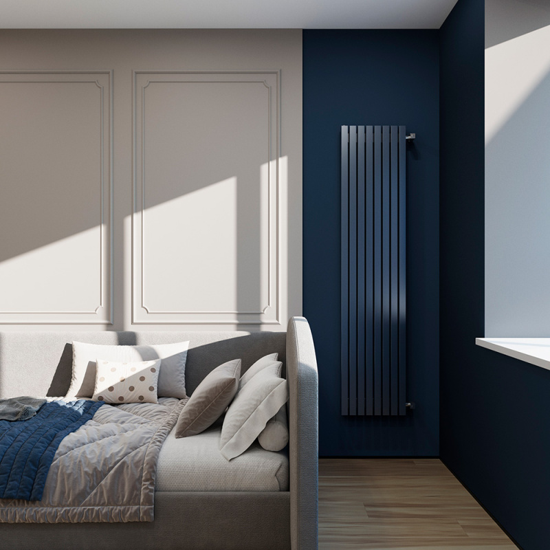 Стальной вертикальный радиатор отопления Warmmet Cube V высотой 1500 мм