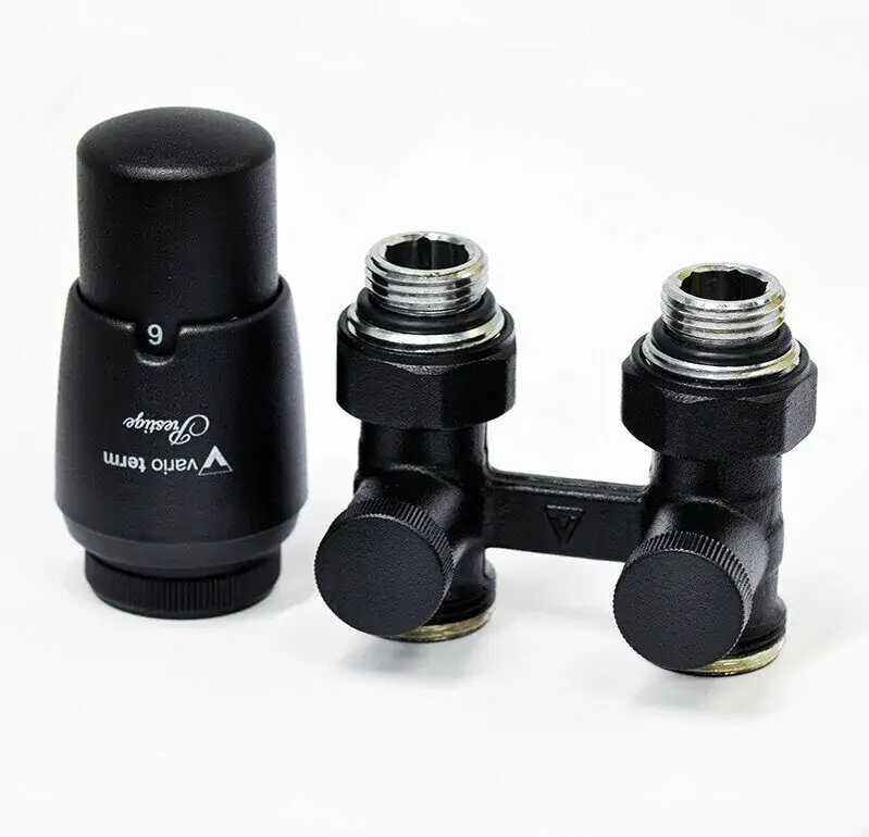 Комплект проходной VARIO TERM Premium Eleganckie с термоголовкой Prestige 3/4 Евроконус (черный структурный)