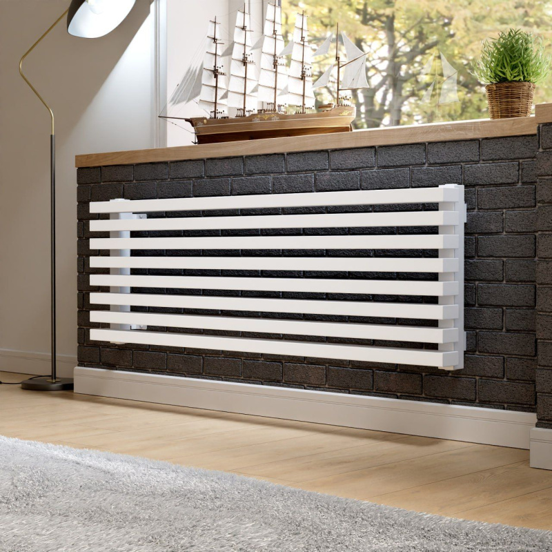 Горизонтальный настенный радиатор КЗТО Quadrum 60 H высотой 201 мм