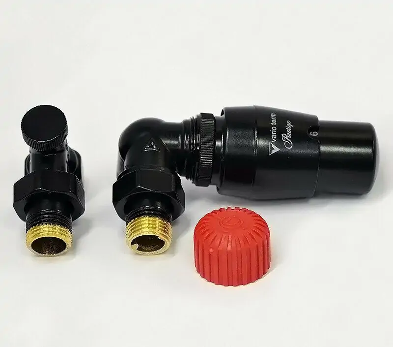 Комплект 3-х осевой правый VARIO TERM Master с термоголовкой Prestige (черный матовый)