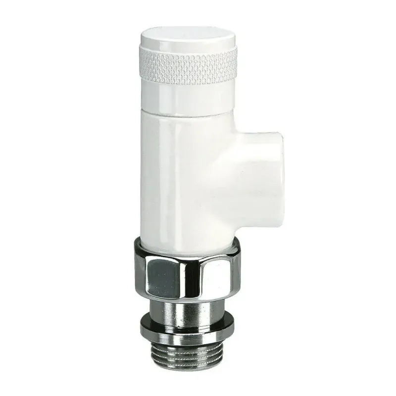 Запорный клапан осевой SR Rubinetterie серия Tondera 1/2", цвет белый