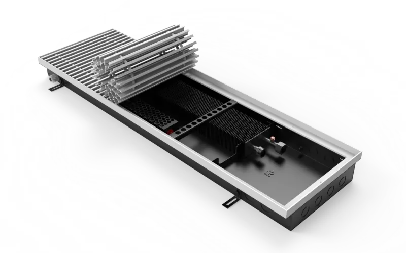 ВКВ.80.300.700.2ТГ.24. Конвектор Vitron с принудительной конвекцией 24В (глубина 80 мм, ширина 300 мм, длина 700 мм)