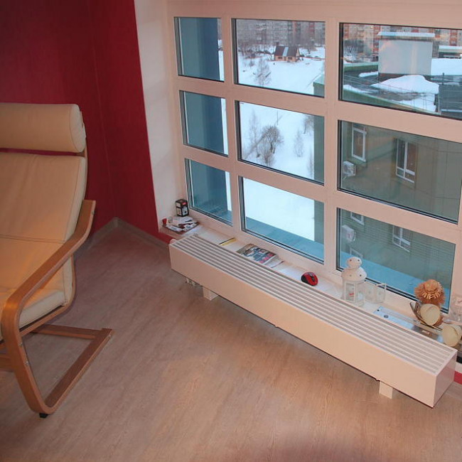 Напольный конвектор КЗТО Элегант Мини 130x130x500 2то