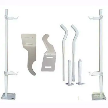 Кронштейн КП 2-85 (вылет 85 мм): кронштейн, дюбели и шурупы