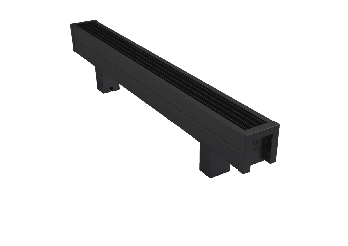 ВКЭН.100.100.1000.1ТЭН Конвектор Vitron напольный электрический, с естественной конвекцией (высота 100 мм, ширина 100 мм, длина 1000 мм) (RAL9005)