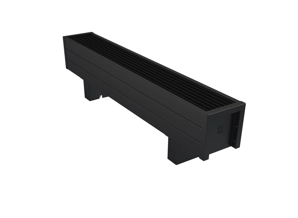 ВКЭН.150.100.1000.1ТЭН Конвектор Vitron напольный электрический, с естественной конвекцией (высота 150 мм, ширина 100 мм, длина 1000 мм) (RAL9005)