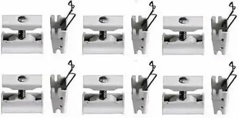 Комплект креплений настенный Zehnder Charleston 6 x BH + CVD 1 белый Ral9016 774611