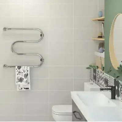 Водяной полотенцесушитель Сунержа М-образный 2 полки высотой 600 мм