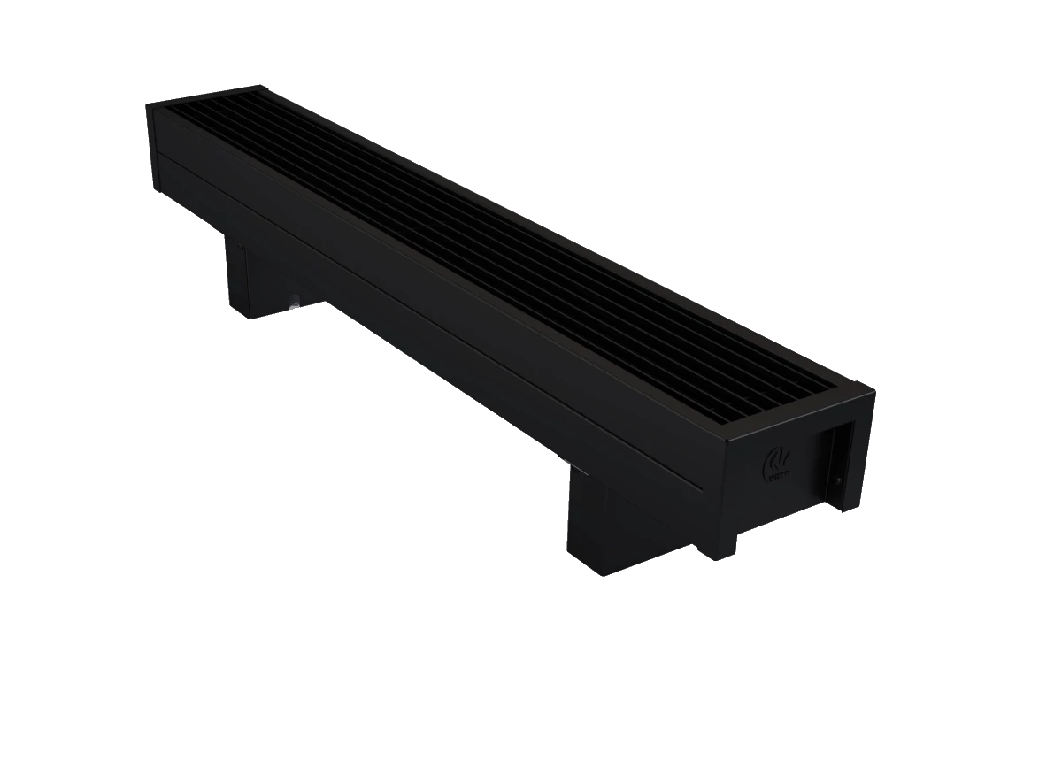 ВКЭН.100.150.1000.2ТЭН Конвектор Vitron напольный электрический, с естественной конвекцией (высота 100 мм, ширина 150 мм, длина 1000 мм) (RAL9005)