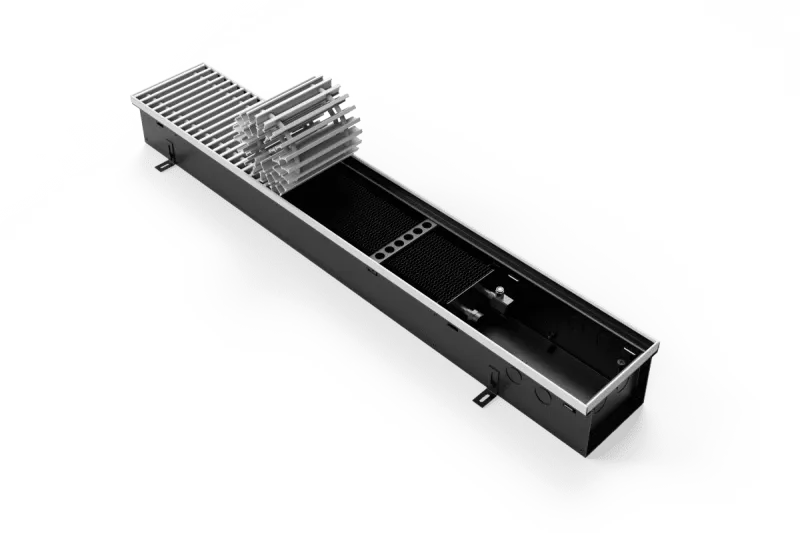 Конвектор Vitron с естественной конвекцией без вентилятора (глубина 140 мм, ширина 160 мм, длина 900 мм) c декоративной J-окантовкой и решеткой