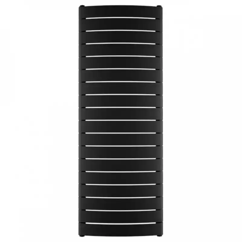 Вертикальный радиатор RIFAR CONVEX VENTIL 500-18 сек. подключение нижнее центральное с  термоклапаном, цвет:  черный AN - Антрацит (матовый)