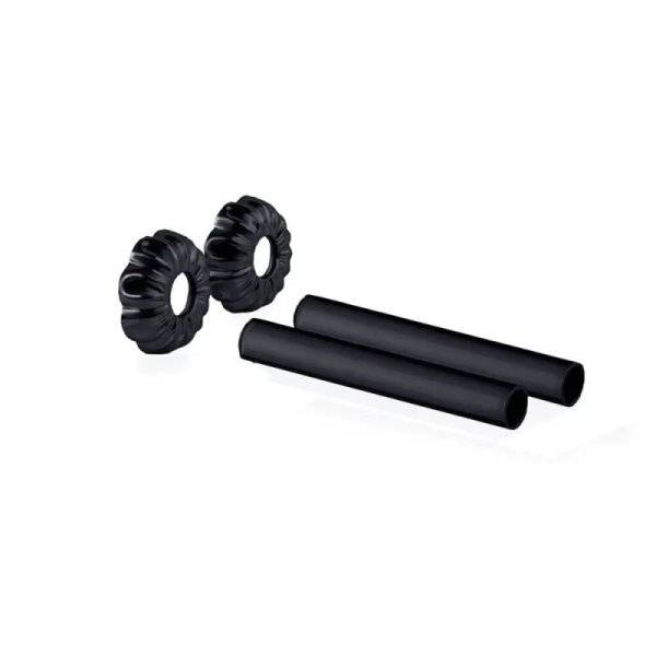 Комплект декоративных трубок SR Rubinetterie Old Style, L160 x _18-20-1/2”, цвет чёрный матовый