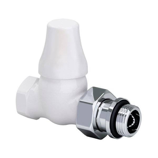 Запорный клапан SR Rubinetterie прямой серия Old Style 1/2, цвет белый