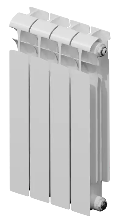 Биметаллический радиатор RIFAR ECOBUILD RE300-4 сек. подключение боковое, цвет:  белый (глянцевый)