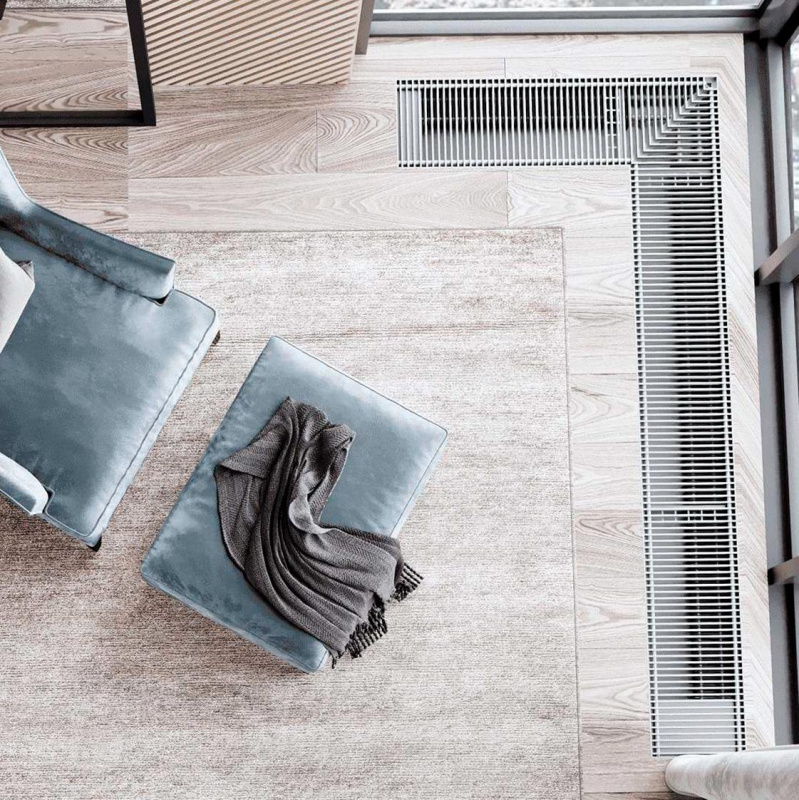 Внутрипольный конвектор PrimoClima PCN без вентилятора шириной 250 мм