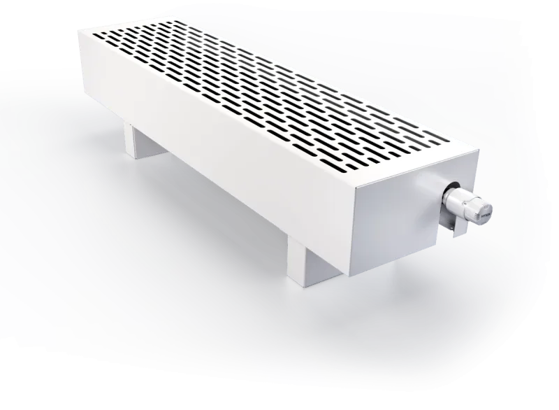 ВКН.ЭКО.150.250.2000.8ТП Конвектор Vitron напольный с естественной конвекцией (высота 150 мм, ширина 250 мм, длина 2000 мм) (RAL9005 боковое подключение)