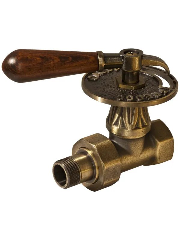 Вентиль прямой с деревянной ручкой RETROstyle 3/4"