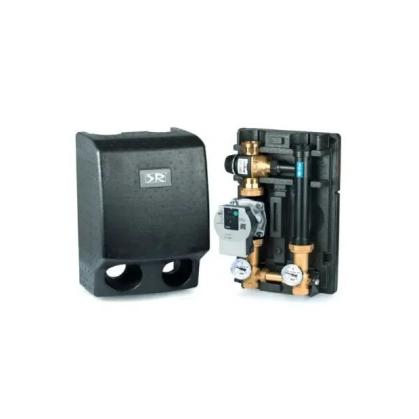 Группа быстрого монтажа THERMOMIX SR Rubinetterie 1" с насосом Wilo RS 25/6, подача справа