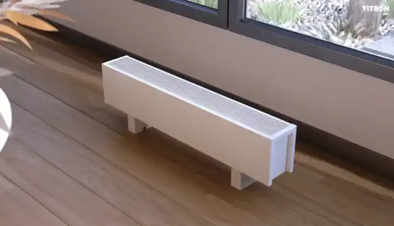 ВКЭН.200.150.1000.2ТЭН Конвектор Vitron напольный электрический, с естественной конвекцией (высота 200 мм, ширина 150 мм, длина 1000 мм) (RAL9005)