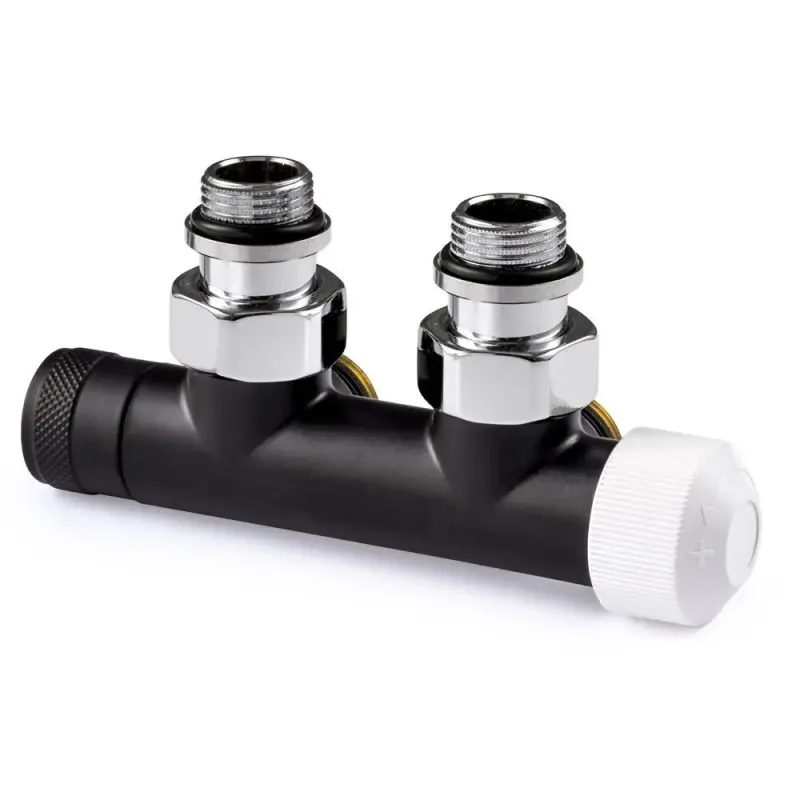 Узел нижнего подключения термостатический SR Rubinetterie угловой 1/2"х3/4"Е (правый)