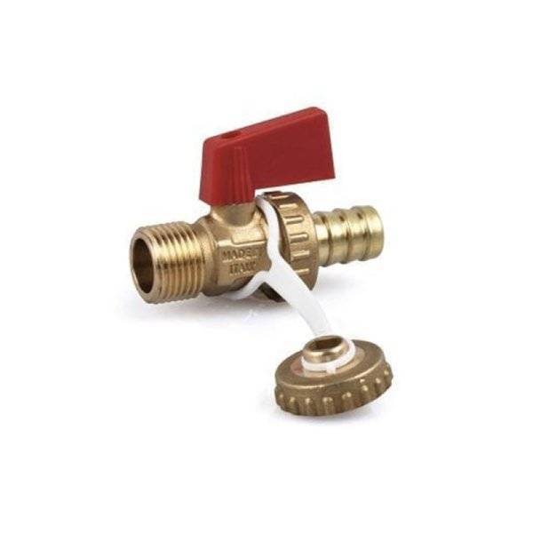 Кран сливной SR Rubinetterie со штуцером 1/2"