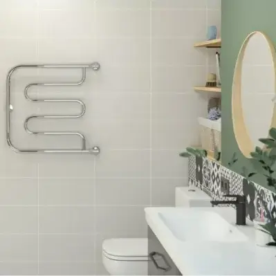 Водяной полотенцесушитель Сунержа Стилье Тандем резьба-сгон 1" высотой 600 мм