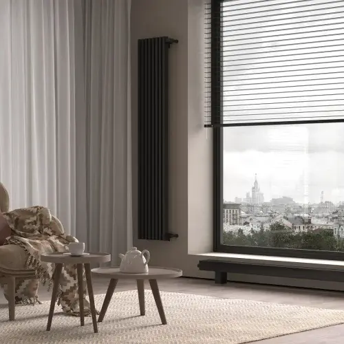 Настенный радиатор КЗТО QUADRUM 60 V высотой 1330 мм