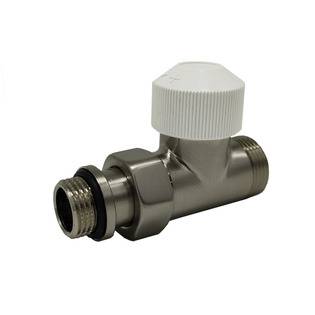 Прямой клапан SR Rubinetterie Tondera термостатический 1/2"х3/4" E, цвет матовый никель