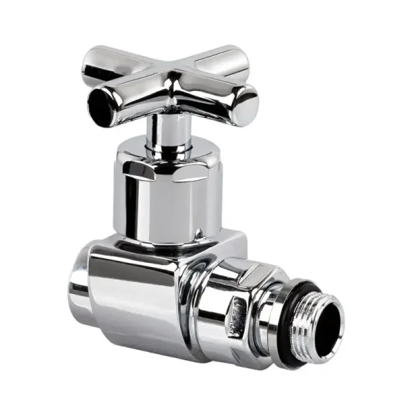 Вентиль SR Rubinetterie прямой (крест) серия "Prestige & Minimal" 1/2", цвет хром