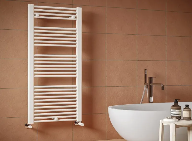 Полотенцесушитель IRSAP ARES/E 818/580 электрический с выключателем, 15 трубок, CL,01 B01, (Белый)