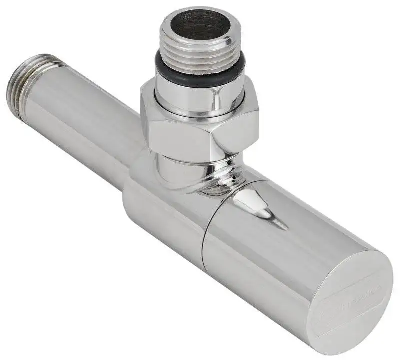 Вентиль угловой (цилинПолотенцесушитель Сунержа ДР) G 1/2" НР х G 1/2" НР (Графит)