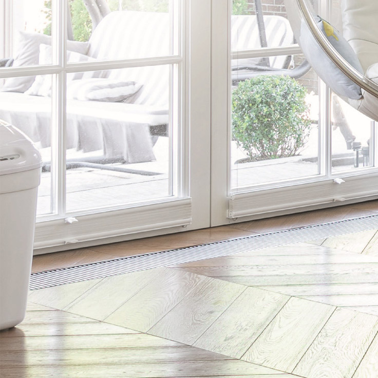 Внутрипольный электрический конвектор с принудительной конвекцией Vitron ВКЭ.90.300